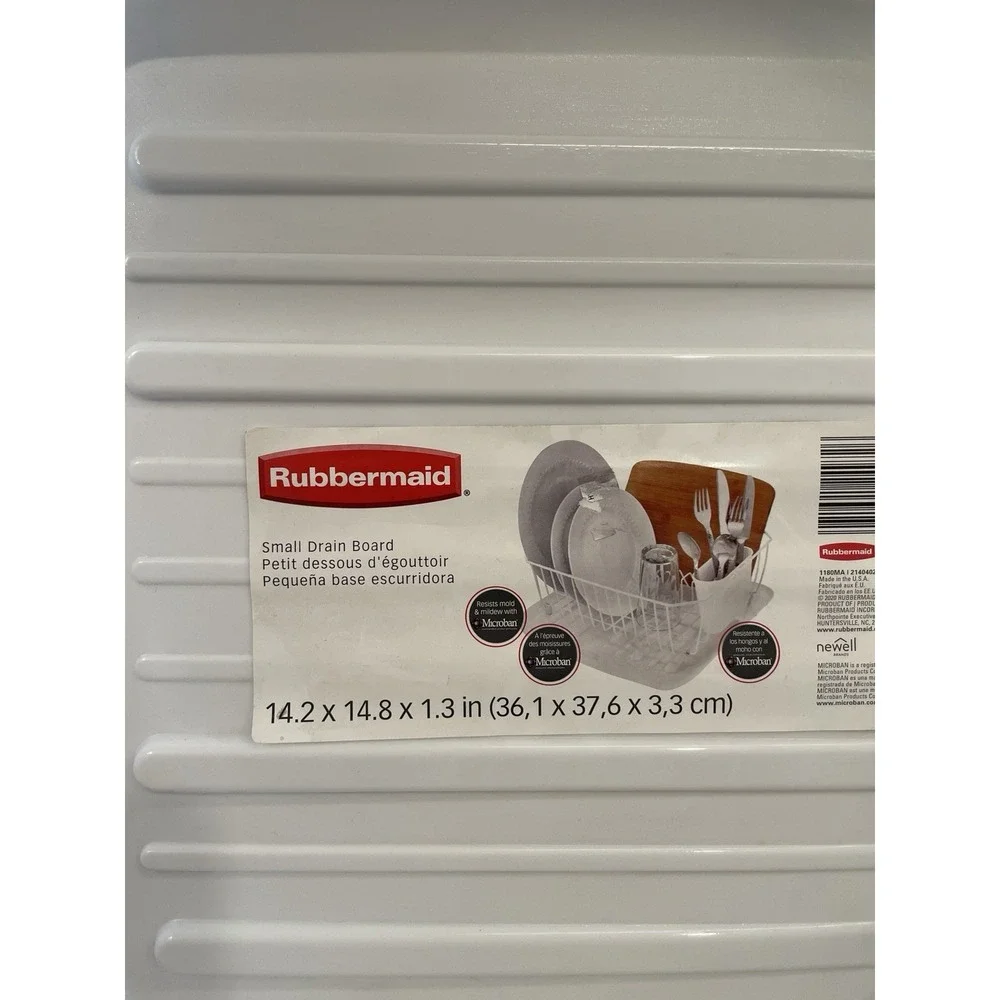 Rubbermaid Small DishDrain Board White 14.2